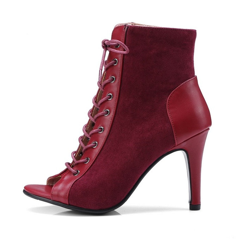 Funki Findz | Boots | Women's Steampunk Lace Up Ankle Boots
