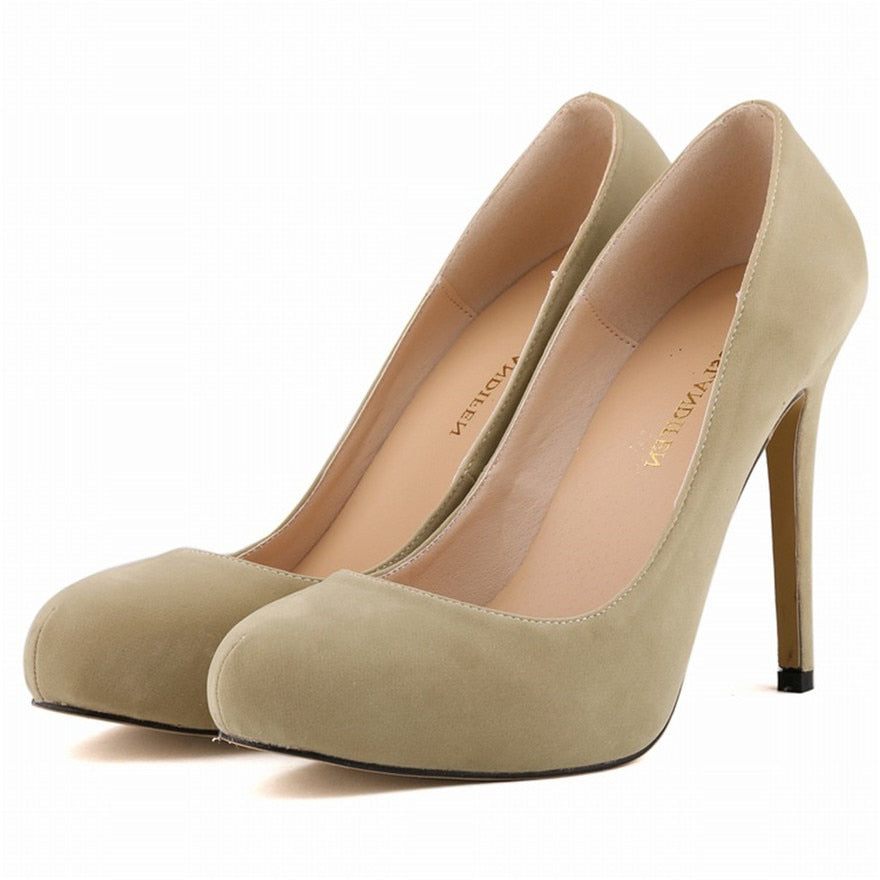 Funki Findz | Shoes | Women's Flock Formal Platform High Heels
