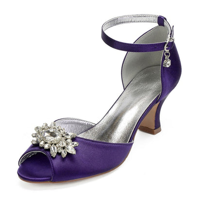 Funki Findz | Shoes | Women's Satin Crystal Wedding Sandals