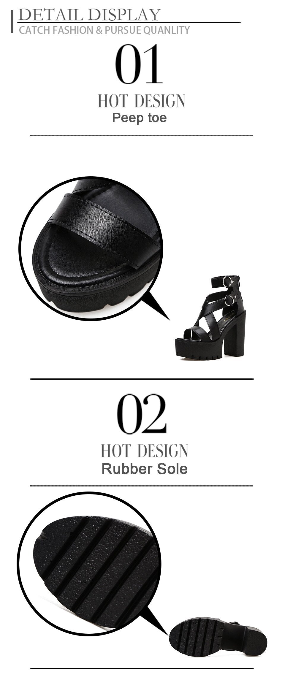 Funki Findz | Shoes | Women's High Gothic Platform Sandals
