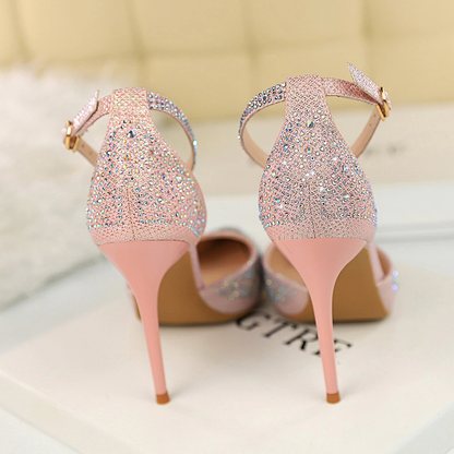 Funki Findz | Shoes | Women's Shiny Rhinestone Designer Heels
