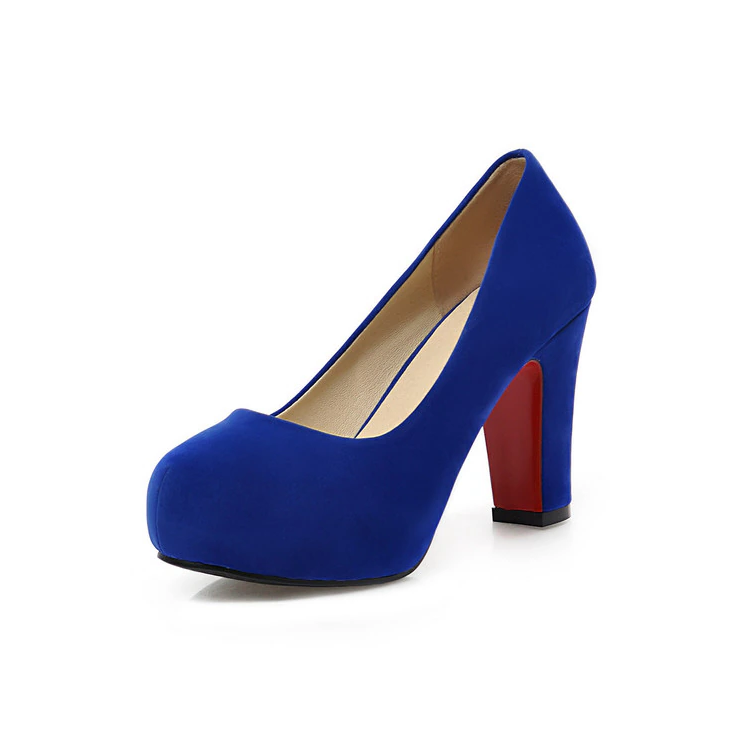 Funki Findz | Shoes | Women's Faux Suede High Chunky Heels