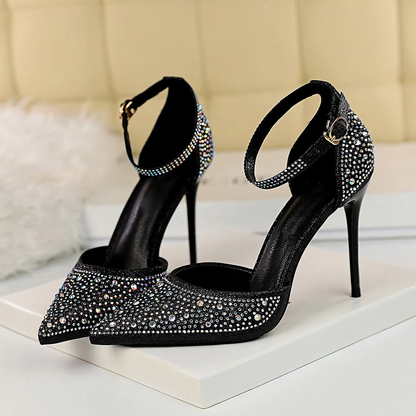 Funki Findz | Shoes | Women's Shiny Rhinestone Designer Heels