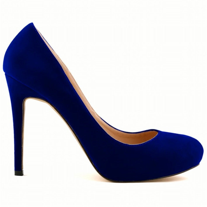 Funki Findz | Shoes | Women's Flock Formal Platform High Heels