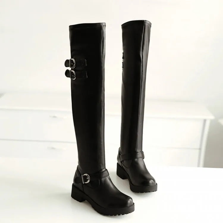 Funki Findz | Boots | Women's Winter Over Knee Flat Boots