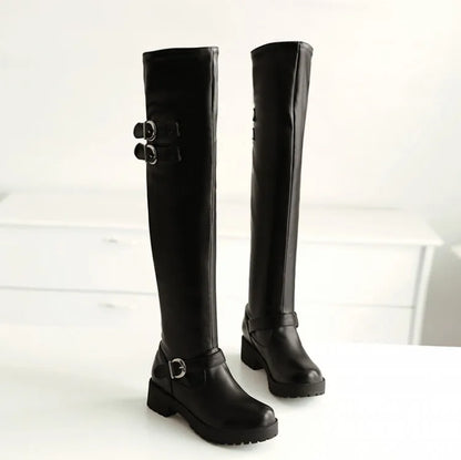 Funki Findz | Boots | Women's Winter Over Knee Flat Boots