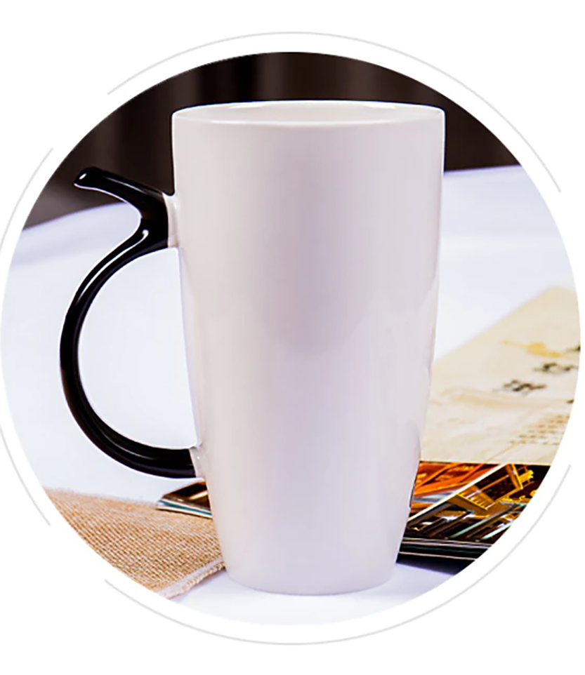 Funki Findz | Mugs | Large Ceramics Cat Mug | Spoon Lid | 20oz
