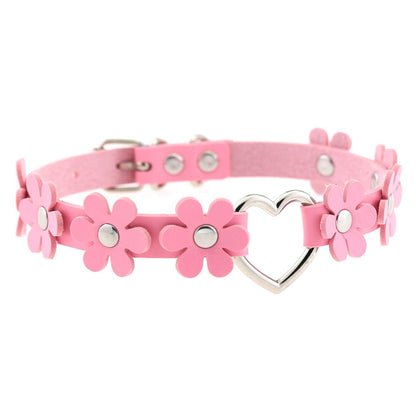 Funki Findz | Necklaces | Women's Sweet Flower Heart Choker