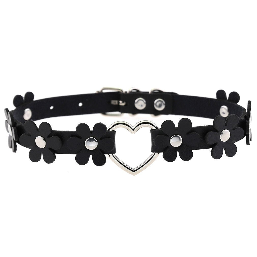 Funki Findz | Necklaces | Women's Sweet Flower Heart Choker