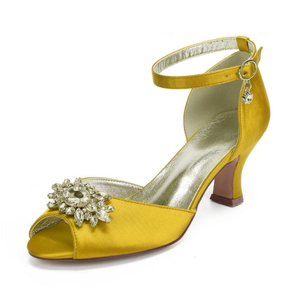Funki Findz | Shoes | Women's Satin Crystal Wedding Sandals