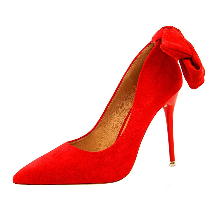Funki Findz | Shoes | Women's Elegant Bow Tie High Heel Pump