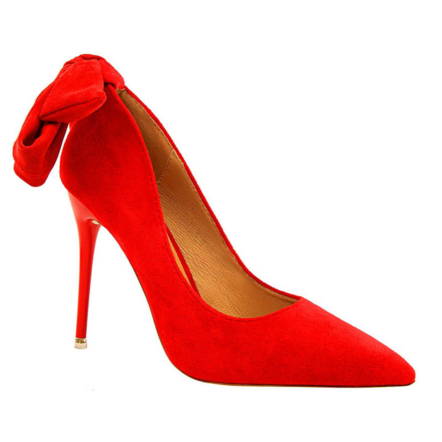Funki Findz | Shoes | Women's Elegant Bow Tie High Heel Pump