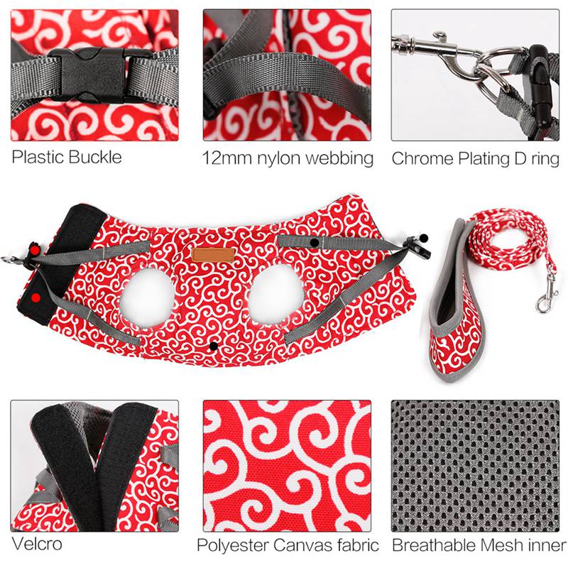 Funki Findz | Pet Harnesses | Cat Harness Walking Lead Vest Set