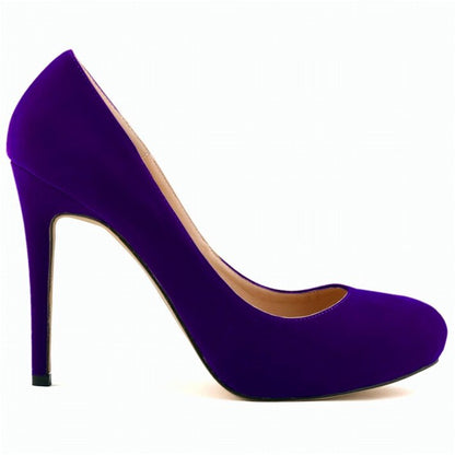 Funki Findz | Shoes | Women's Flock Formal Platform High Heels