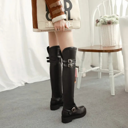 Funki Findz | Boots | Women's Winter Over Knee Flat Boots