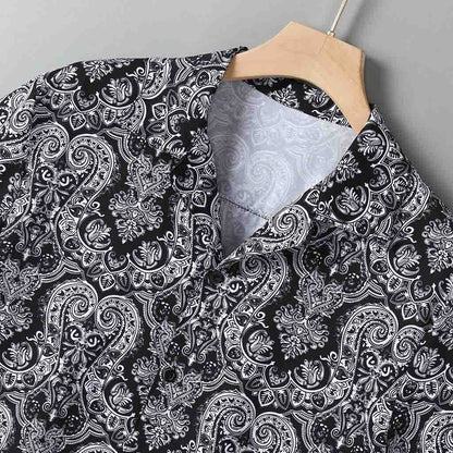 Funki Findz | Shirts | Men's Floral Hipster Short Sleeve Dress Shirt