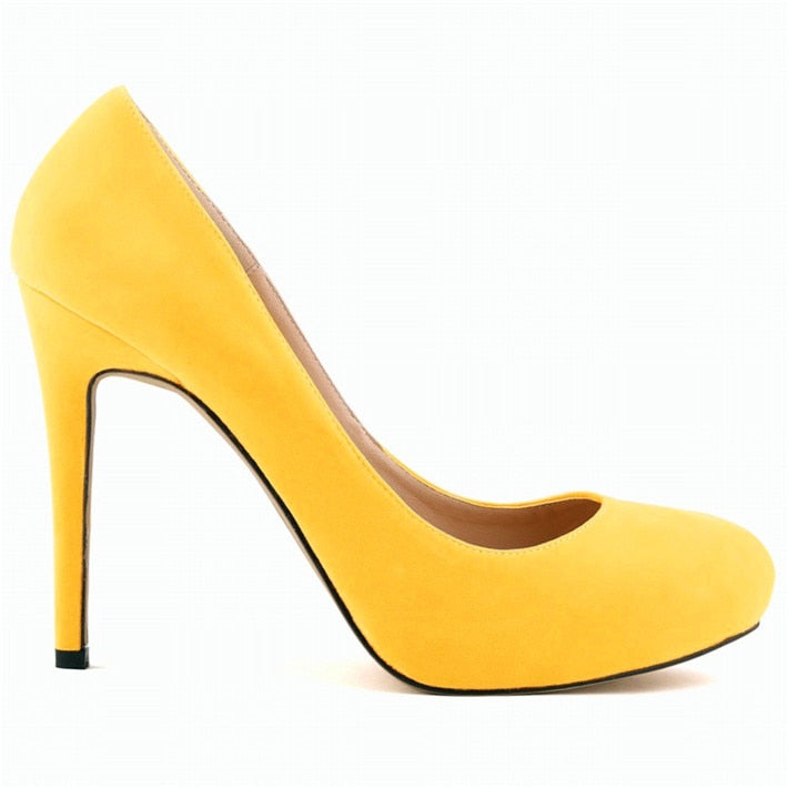 Funki Findz | Shoes | Women's Flock Formal Platform High Heels