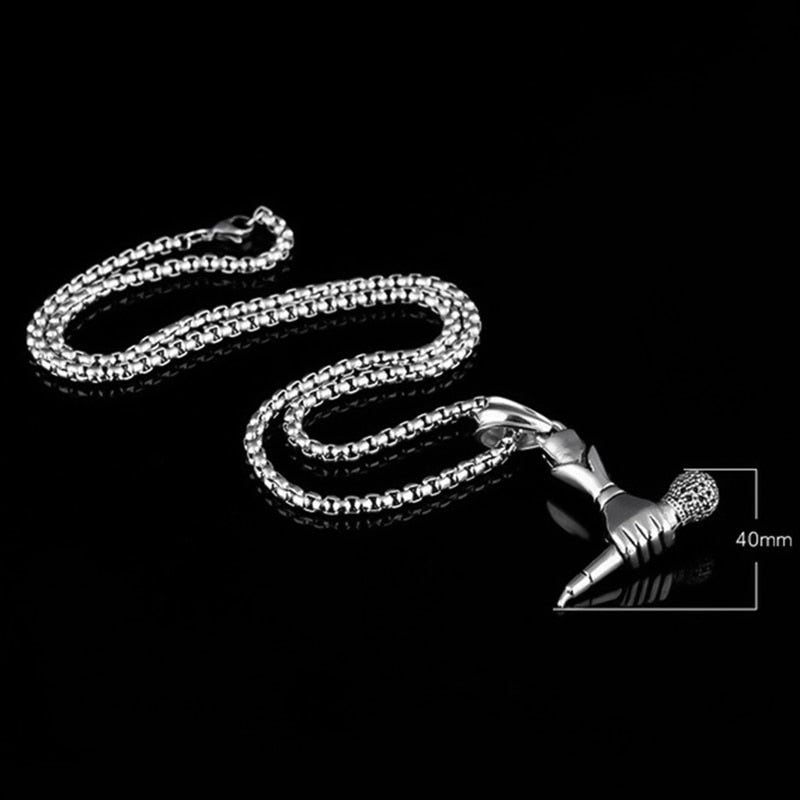 Funki Findz | Necklaces | Unisex Singer Microphone Pendant
