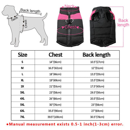 Funki Findz | Dog Jackets | Warm Padded Waterproof Dog Vests