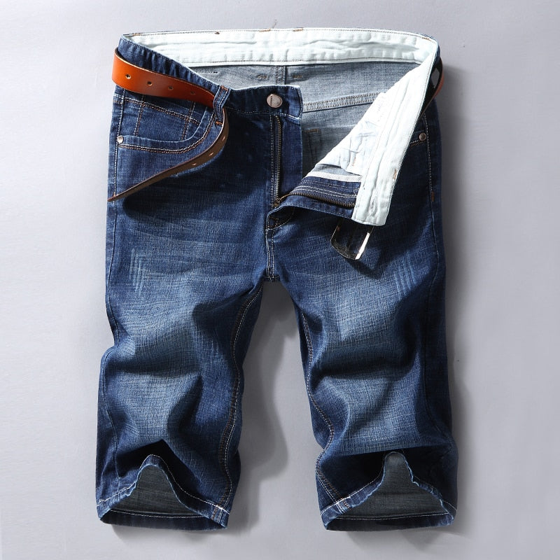 Funki Findz | Shorts | Men's Casual Denim Shorts | Slim Fit Stretch