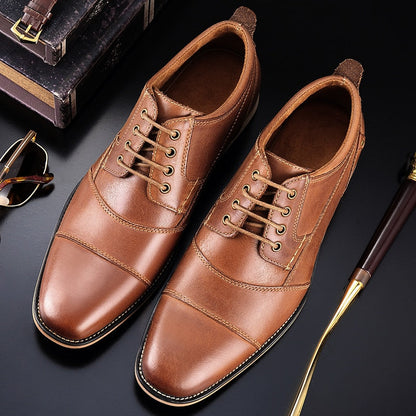 Funki Findz | Shoes | Men's Genuine Leather Derby Dress Shoes