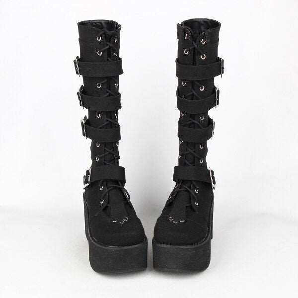 Funki Findz | Boots | Women's Japanese Gothic Platform Boots