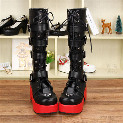 Funki Findz | Boots | Women's Japanese Gothic Platform Boots