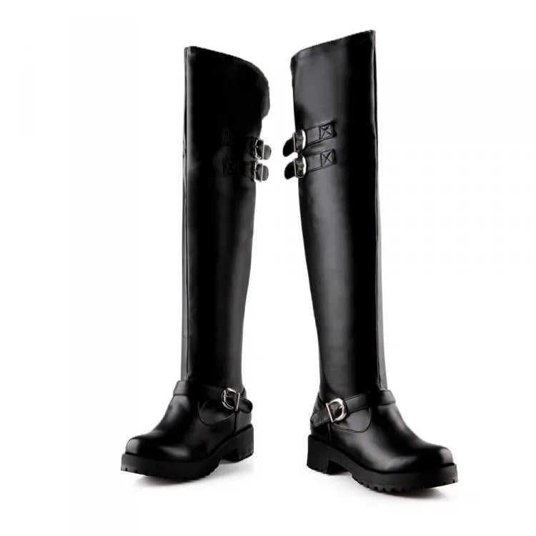 Funki Findz | Boots | Women's Winter Over Knee Flat Boots