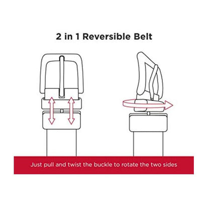 Funki Findz | Belts | Men's Leather Reversible Belt | Rotatable
