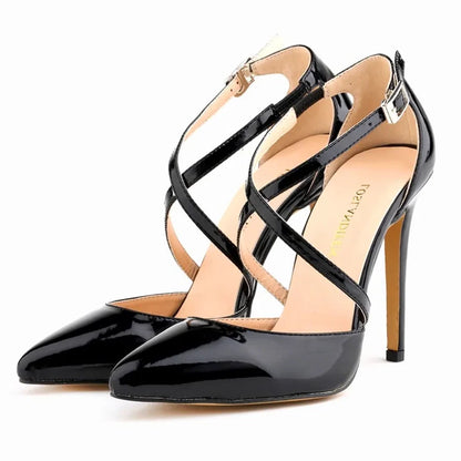 Funki Findz | Shoes | Women's Cross Strap Pointy Toe Sandals