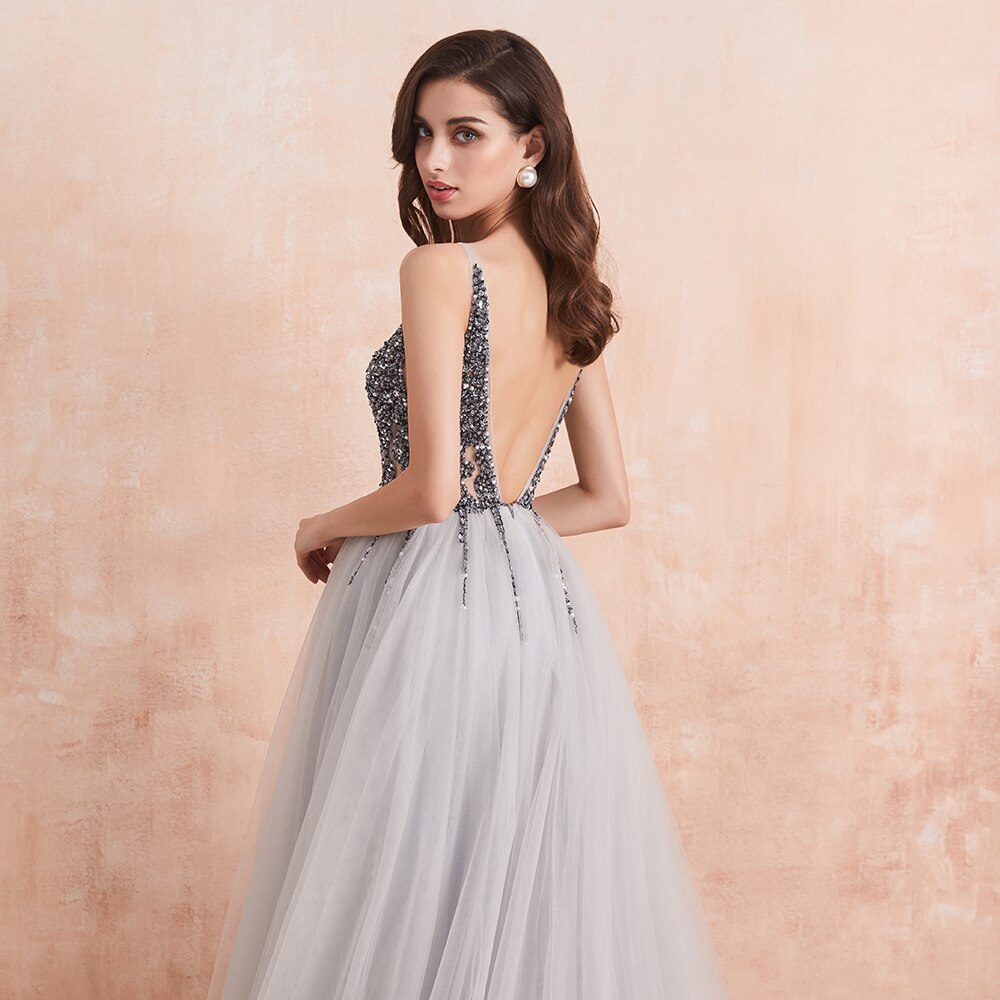 Funki Findz | Dresses | Women's Long Chiffon Tulle Prom Dress