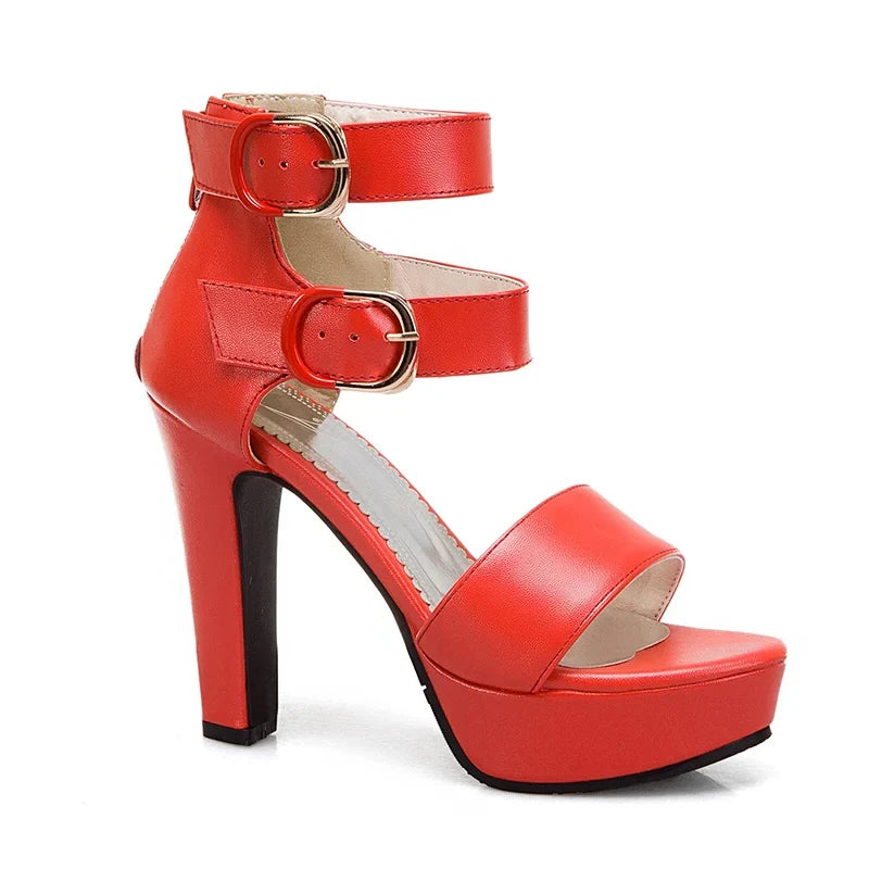 Funki Findz | Shoes | Women's High Strappy Platform Sandals
