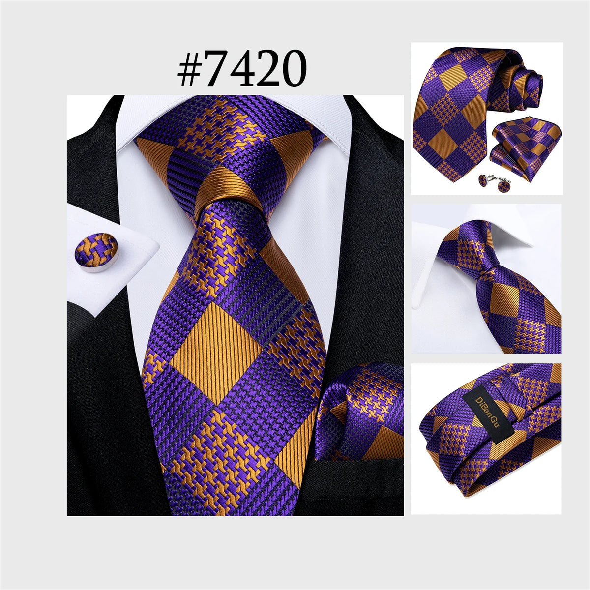 Funki Findz | Neckties | Men's 3Pcs Paisley Wedding Tie Sets