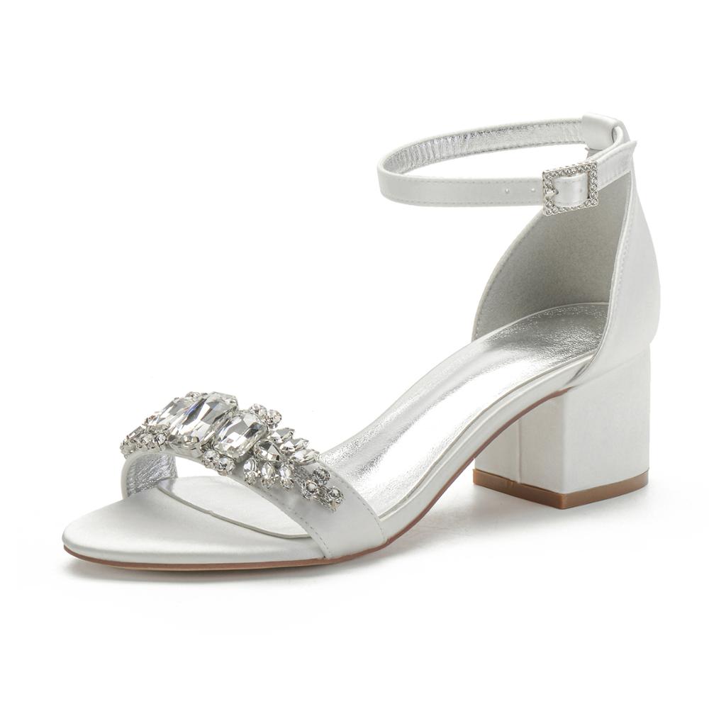 Funki Findz | Shoes | Women's Elegant Low Satin Dress Sandals