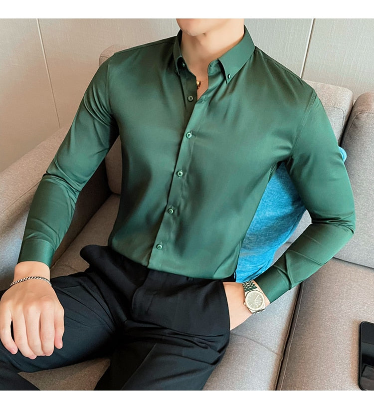Funki Findz | Shirts | Men's Slim Fit British Style Dress Shirt 7XL