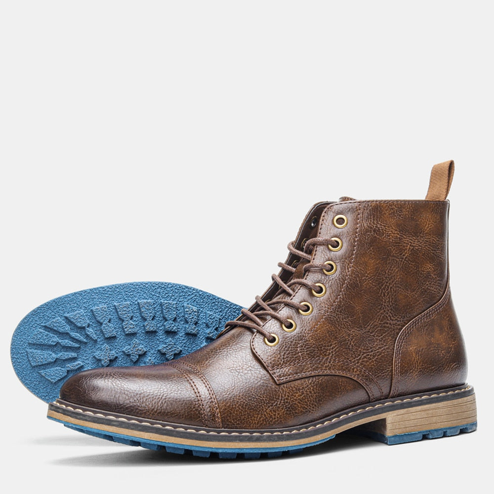 Funki Findz | Boots | Men's Faux Leather Smart Dress Boots