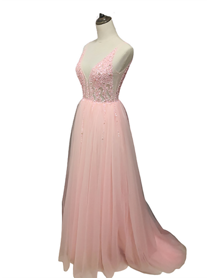 Funki Findz | Dresses | Women's Long Chiffon Tulle Prom Dress