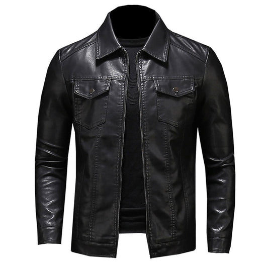 Funki Findz | Jackets | Men's Slim Fit Faux Leather Jacket