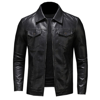Funki Findz | Jackets | Men's Slim Fit Faux Leather Jacket