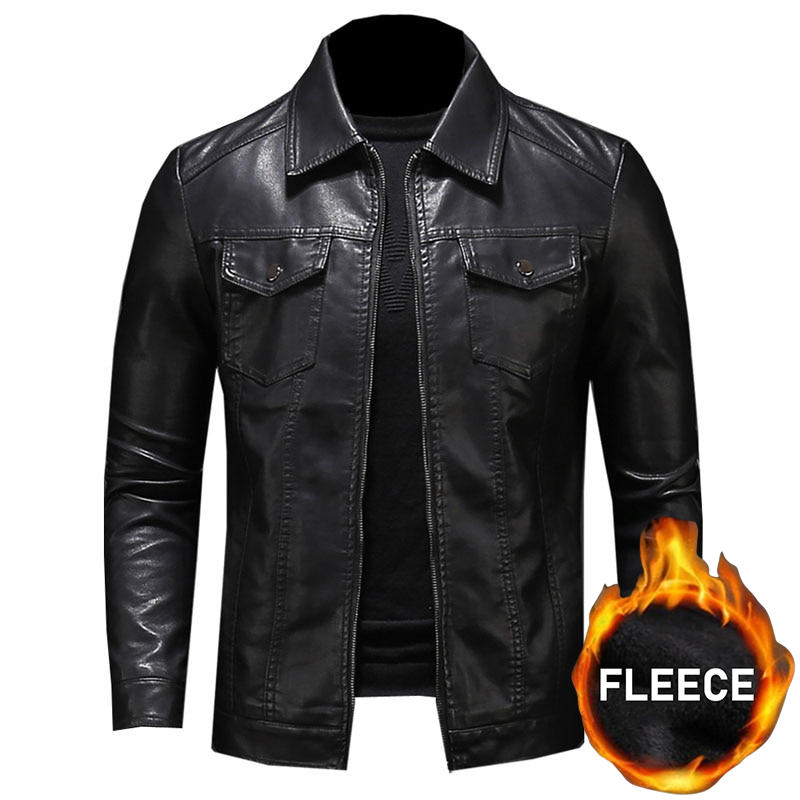 Funki Findz | Jackets | Men's Slim Fit Faux Leather Jacket