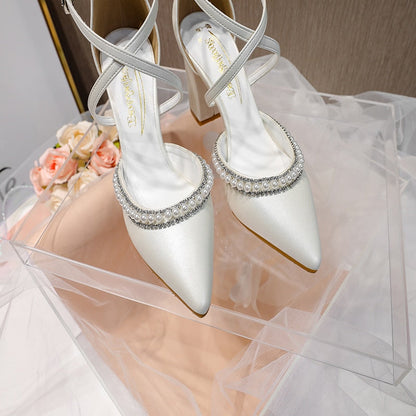 Funki Findz | Shoes | Women's Pearl Rhinestone Bridal Shoes