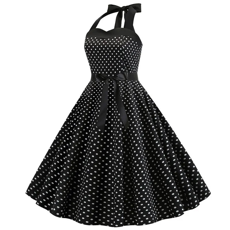 Funki Findz | Dresses | Women's Rockabilly Swing Halter Dress