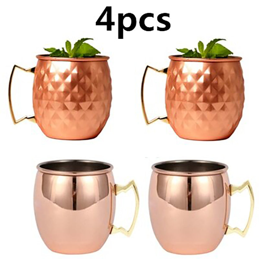 Funki Findz | Mugs | Moscow Mule 550ml Copper Mug Set Of 4
