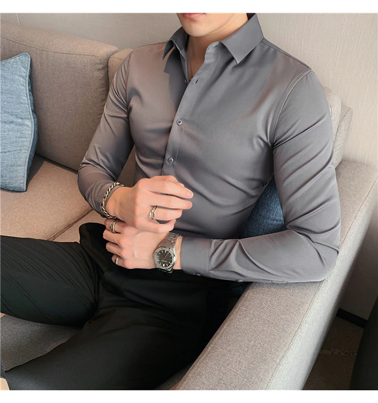 Funki Findz | Shirts | Men's Slim Fit British Style Dress Shirt 7XL