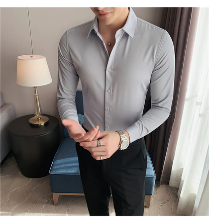 Funki Findz | Shirts | Men's Slim Fit British Style Dress Shirt 7XL
