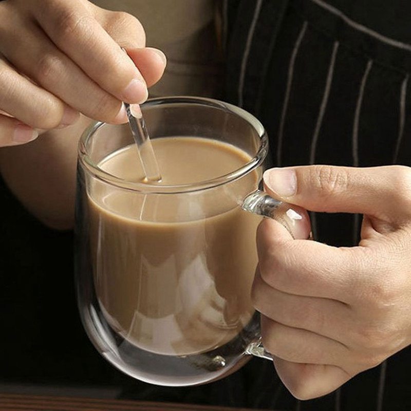 Funki Findz | Mugs | Double Wall Glass Mug | Coffee Cup