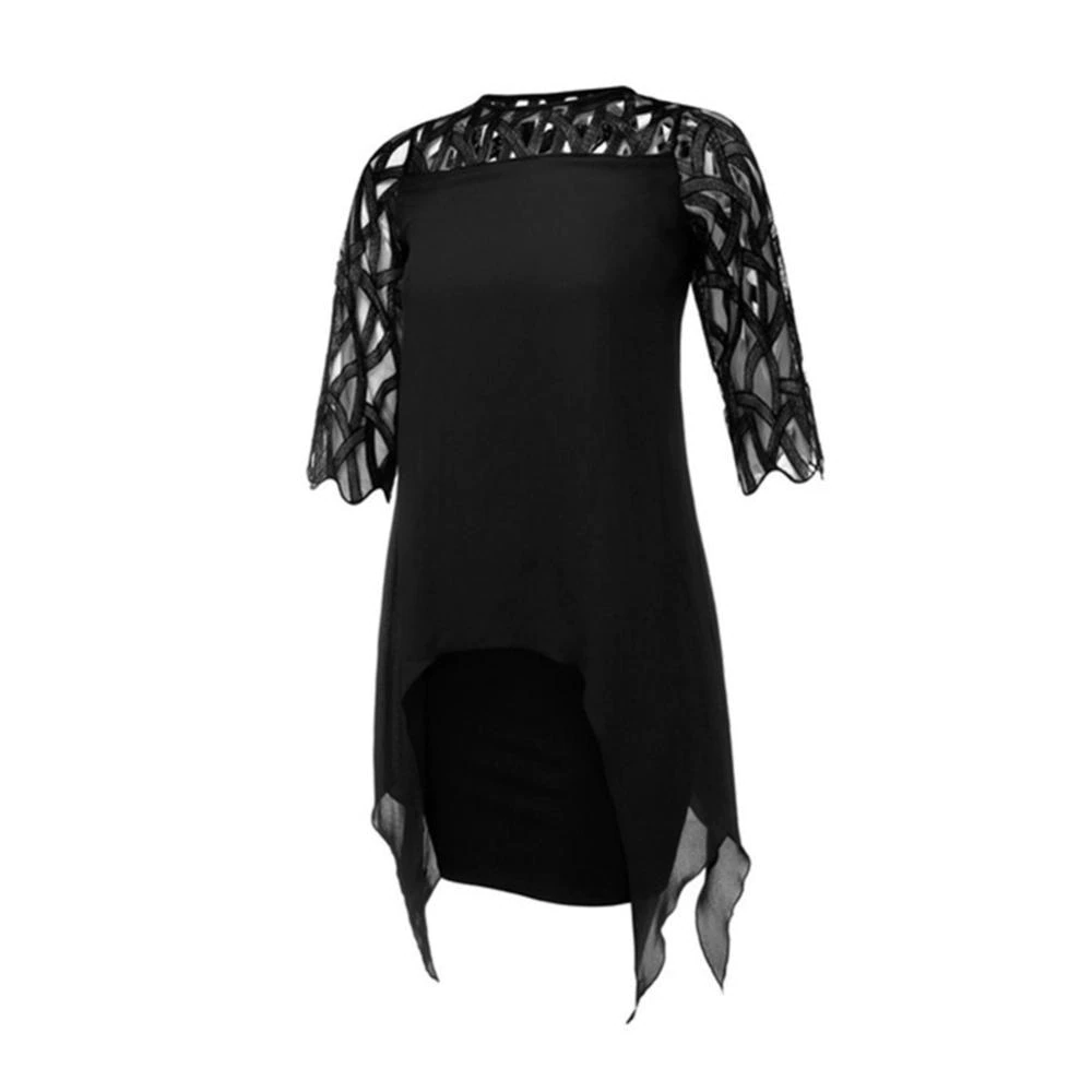 Funki Findz | Dresses | Women's Plus Size Lace Mesh Midi Dress