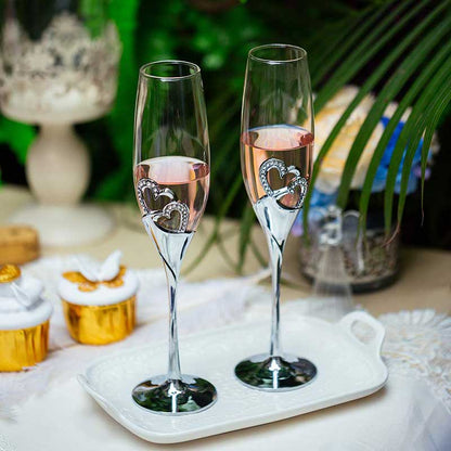 Funki Findz | Glasses | Wedding Champagne Flutes 2 Pcs Set