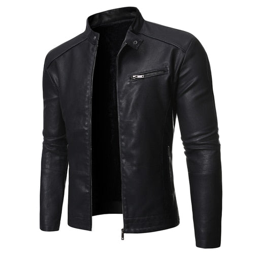Funki Findz | Jackets | Men's Women's Slim PU Leather Jacket