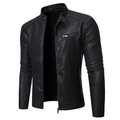 Funki Findz | Jackets | Men's Women's Slim PU Leather Jacket